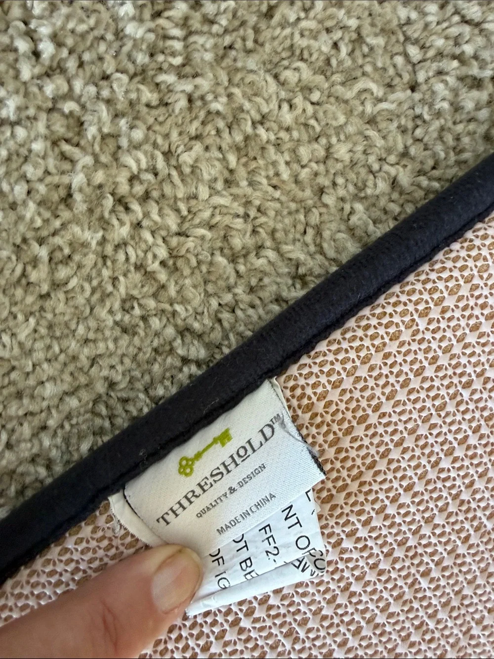 Threshold Navy Blue Non-Slip Bath Mat